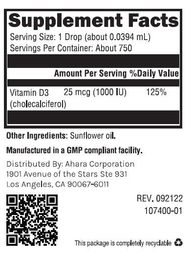 Vitamin D3 liquid